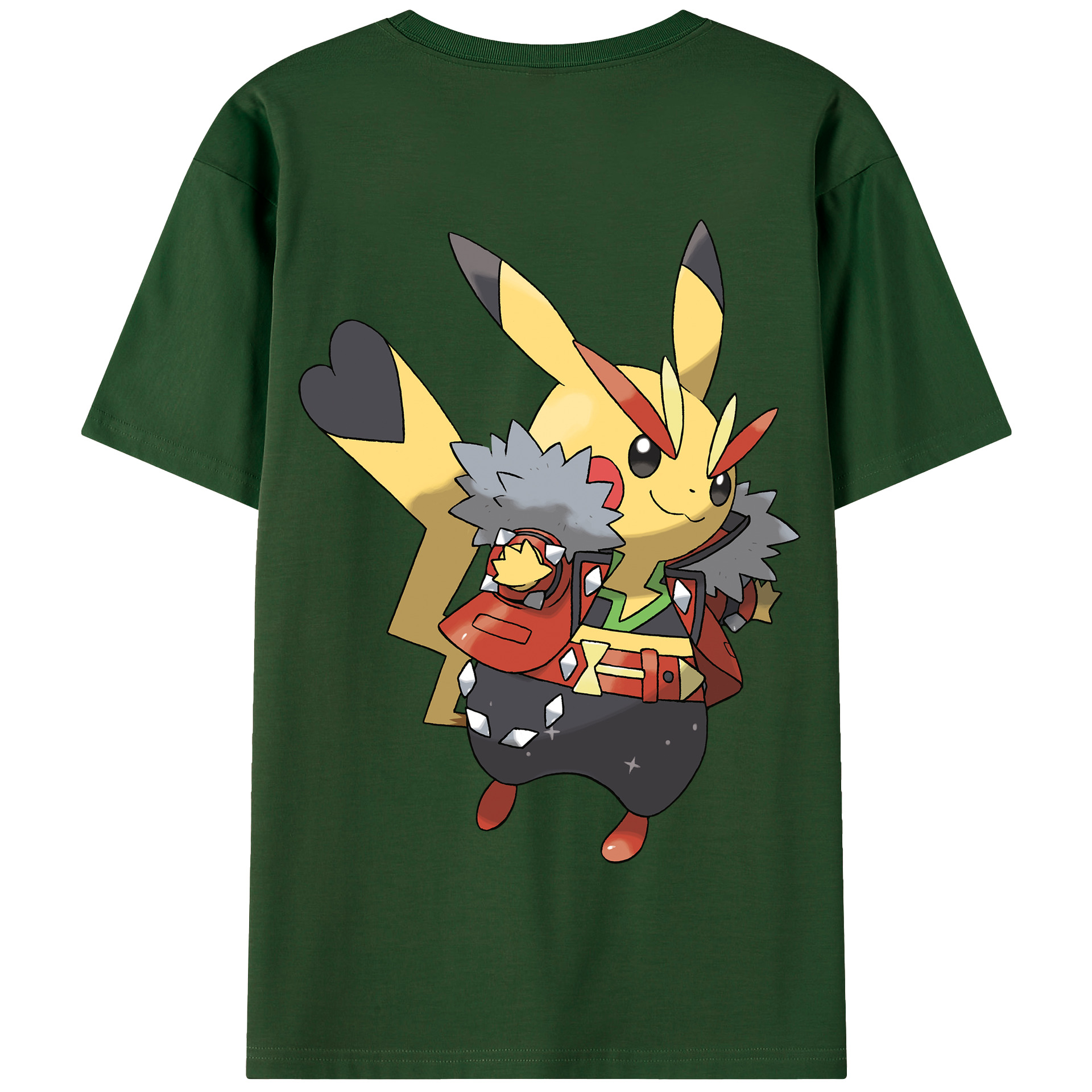 （画像用） ポケットモンスター Pokémon 綿100％半袖Tシャツ（背面プリント）